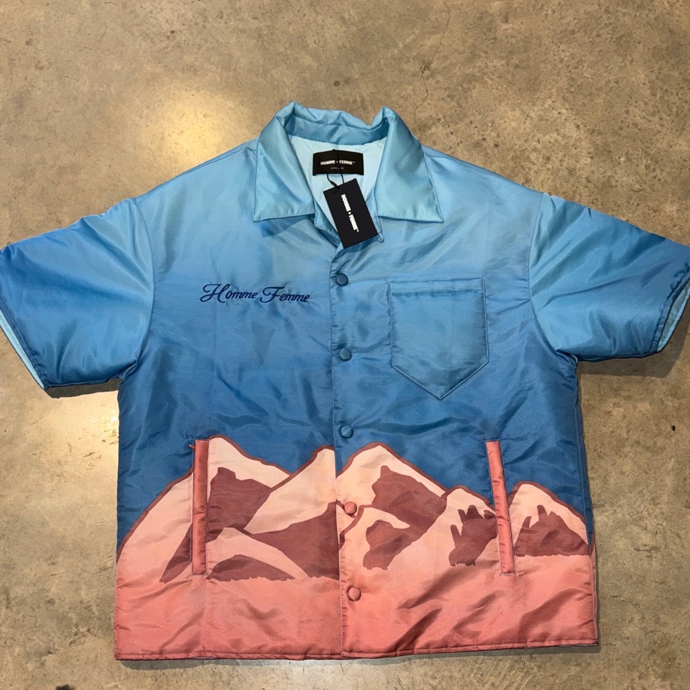 NWT Homme + Femme "Road Trip" Puffer Shirt - Paramount Inspired - XL